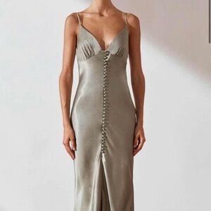 Shona Joy Sage Green Dress